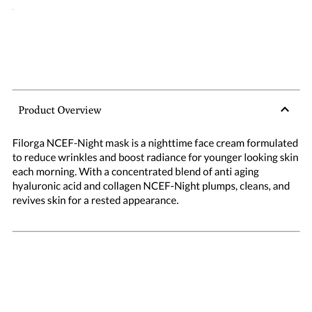 Filorga NCEF-Night Anti-Aging Night Mask face moisturizer - Picture 9 of 10
